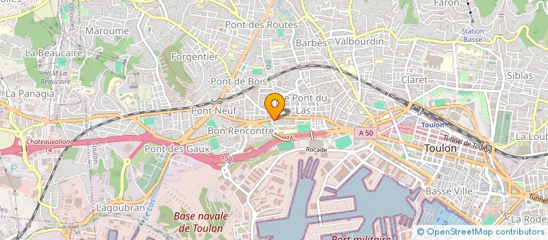 localisation de l'entreprise CE TOULON OUEST  TOULON