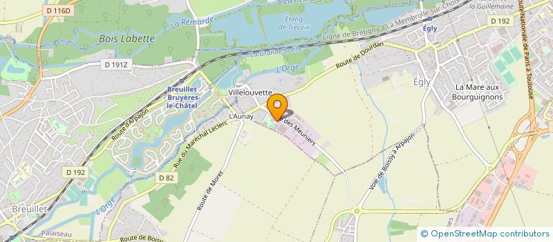 localisation de l'entreprise CE TRA DIV à EGLY