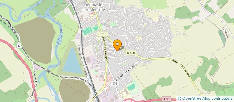localisation de l'entreprise CE ZEN TOITURE à DOMBASLE-SUR-MEURTHE