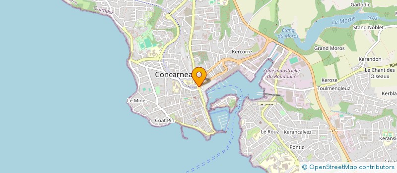 localisation de l'entreprise CE2R à CONCARNEAU