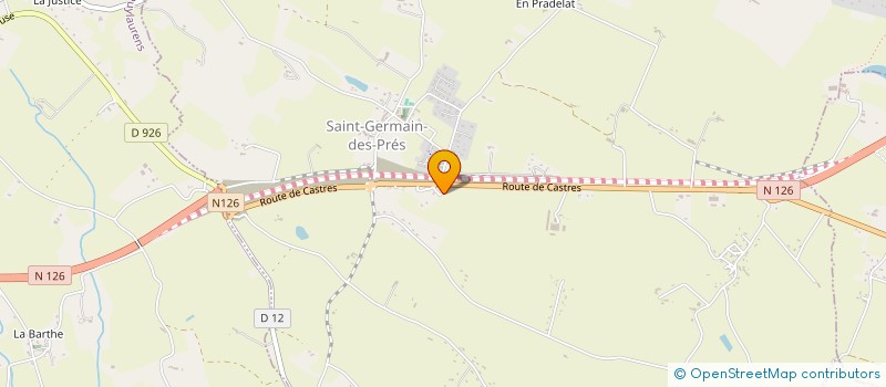 localisation de l'entreprise CE3P81  VIELMUR-SUR-AGOUT