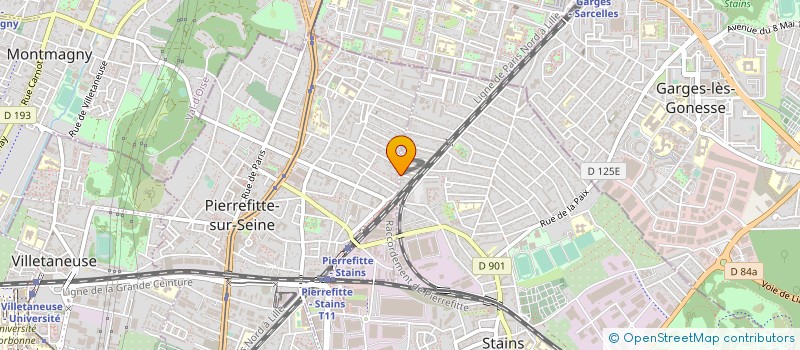 localisation de l'entreprise CE93  STAINS