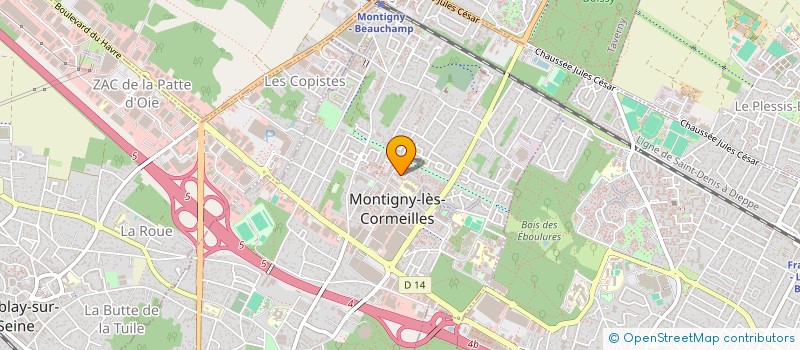 localisation de l'entreprise CEA ABEILLES à MONTIGNY-LES-CORMEILLES
