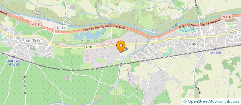 localisation de l'entreprise CEAC  SAINT-FELIU-D'AMONT