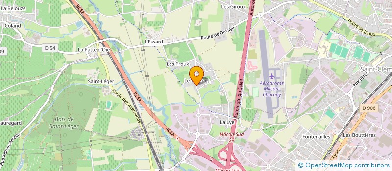 localisation de l'entreprise CEAD INVEST  CHARNAY-LES-MACON