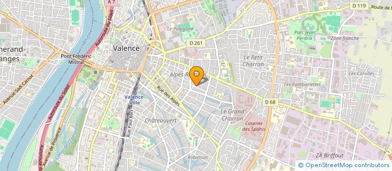 localisation de l'entreprise CEADRINE  VALENCE
