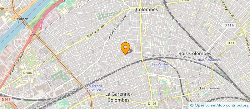 localisation de l'entreprise CEAM BAT  COLOMBES