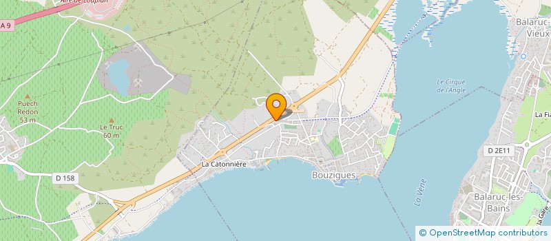localisation de l'entreprise CEAU - CABINET D'ETUDES D'AMENAGEMENT ET D'URBANISME à BOUZIGUES