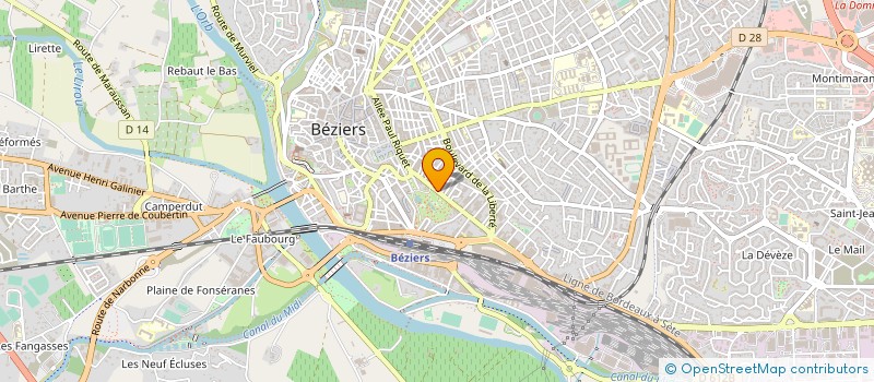 localisation de l'entreprise CEB à BEZIERS