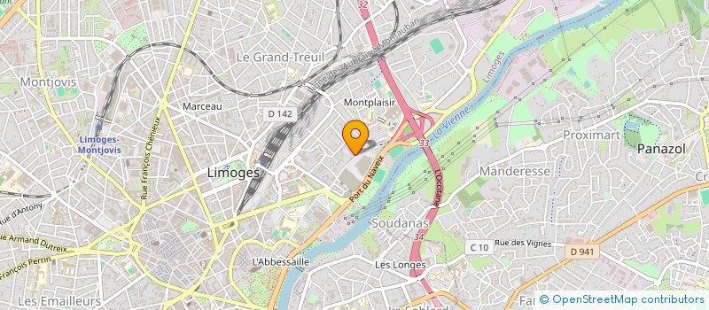 localisation de l'entreprise CEB à LIMOGES