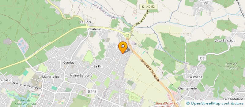 localisation de l'entreprise CEB ATLANTIQUE  SAINT-PALAIS-SUR-MER