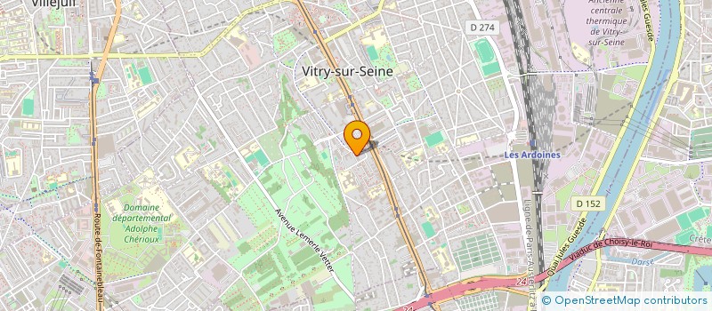 localisation de l'entreprise CEB BIO à VITRY-SUR-SEINE