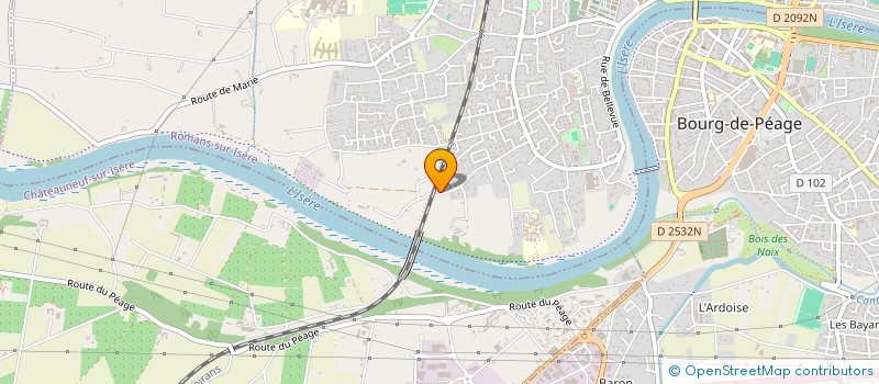 localisation de l'entreprise CEB26  ROMANS-SUR-ISERE