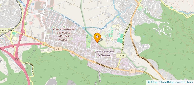 localisation de l'entreprise CEBA  GEMENOS