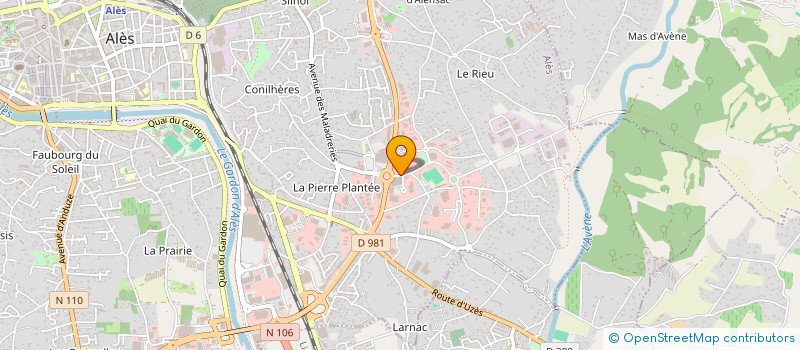 localisation de l'entreprise CEBA à ALES