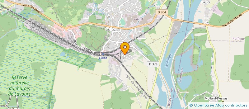 localisation de l'entreprise CEBA SARL  CULOZ-BEON