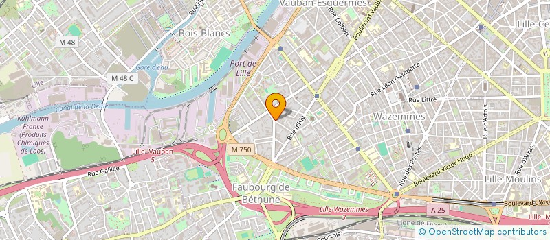 localisation de l'entreprise CEBAG 2 à LILLE