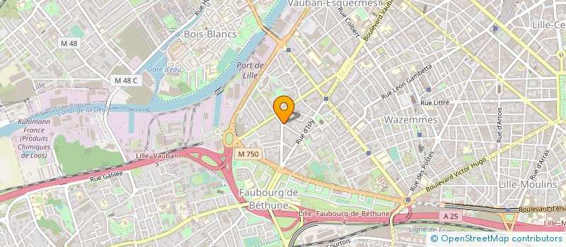 localisation de l'entreprise CEBAG à LILLE