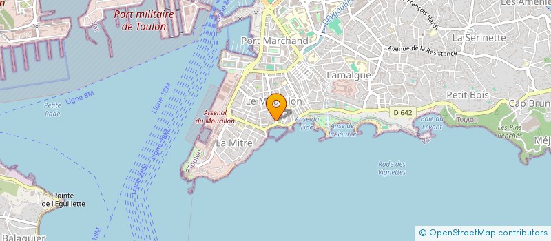localisation de l'entreprise CEBAPT INGENIERIE à TOULON