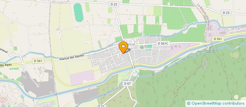 localisation de l'entreprise CEBAT CONSULTANT  CHARLEVAL