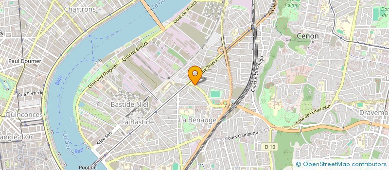 localisation de l'entreprise CEBATI 33 à BORDEAUX