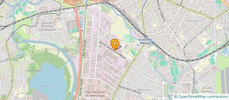 localisation de l'entreprise CEBATI à STRASBOURG