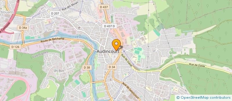 localisation de l'entreprise CEBATIR  AUDINCOURT