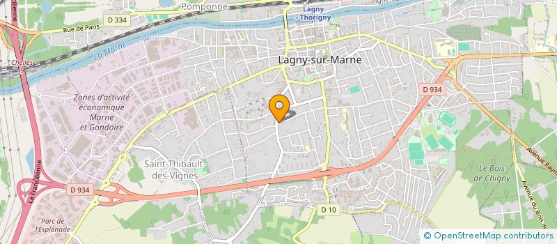 localisation de l'entreprise CEBAX PARTNERS à LAGNY-SUR-MARNE