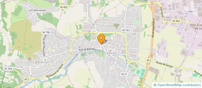 localisation de l'entreprise CEBAZ'HAIR BARBER  CEBAZAT