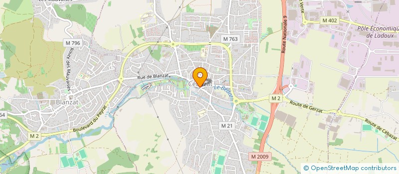 localisation de l'entreprise CEBAZAT D'HIER ET D'AUTREFOIS  CEBAZAT