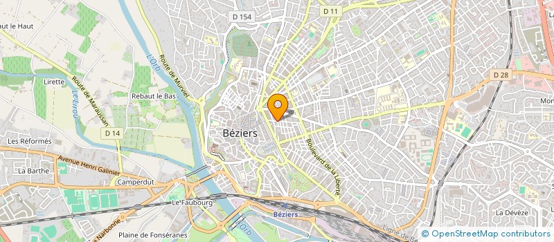 localisation de l'entreprise CEBE à BEZIERS
