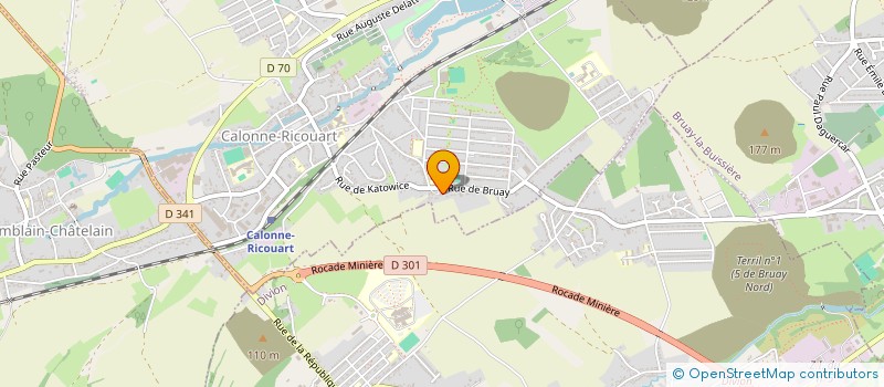 localisation de l'entreprise CEBE DIFFUSION  CALONNE-RICOUART