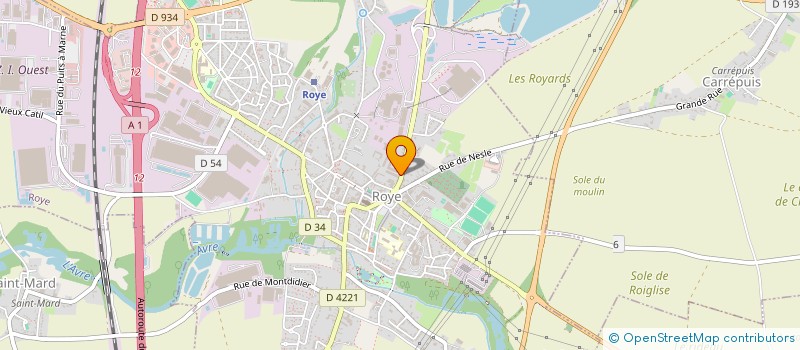 localisation de l'entreprise CEBEHEM  ROYE