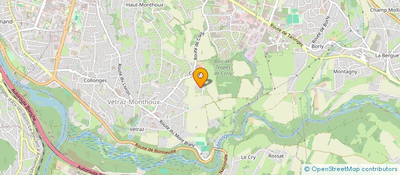 localisation de l'entreprise CEBELLINE  VETRAZ-MONTHOUX