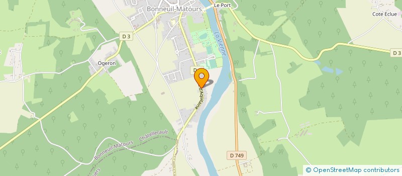 localisation de l'entreprise CEBELO  BONNEUIL-MATOURS