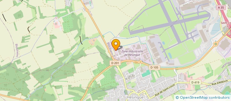 localisation de l'entreprise CEBERO  HESINGUE