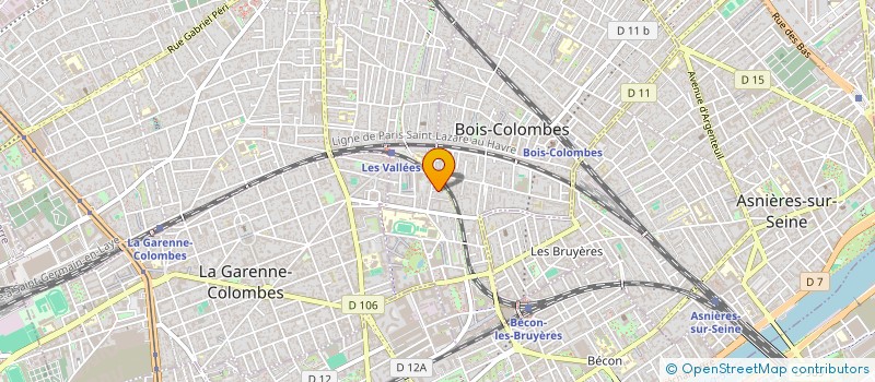 localisation de l'entreprise CEBIFAG  BOIS COLOMBES
