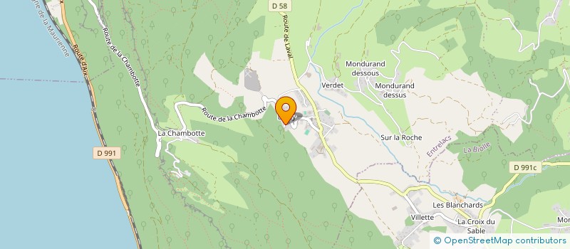 localisation de l'entreprise CEBIO  ENTRELACS