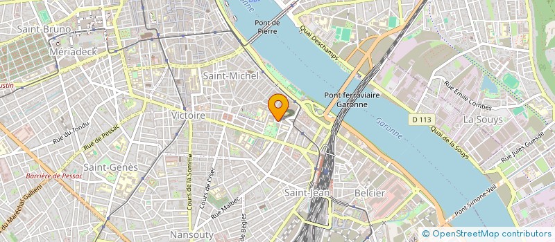 localisation de l'entreprise CEBIS à BORDEAUX