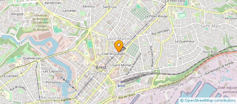 localisation de l'entreprise CEBJ à BREST