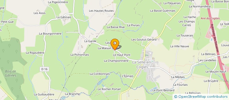 localisation de l'entreprise CEBM  LES PORTES DU COGLAIS
