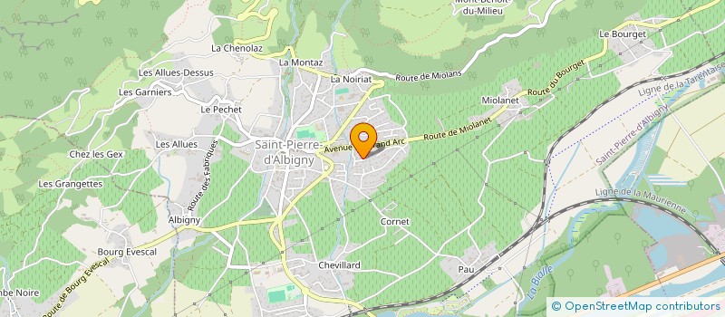 localisation de l'entreprise CEBOIS à SAINT-PIERRE-D'ALBIGNY