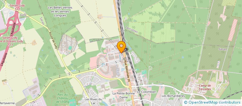 localisation de l'entreprise CEBRA à SARAN