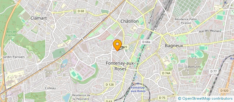 localisation de l'entreprise CEBREF à FONTENAY-AUX-ROSES