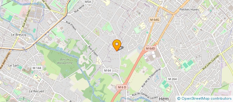 localisation de l'entreprise CEBREMOR INVEST  HEM