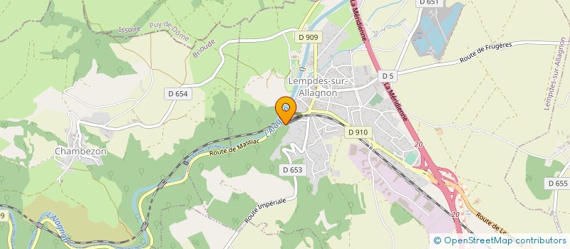localisation de l'entreprise CEBRIO à LEMPDES SUR ALLAGNON