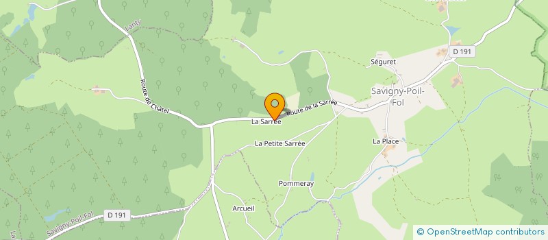 localisation de l'entreprise CEC AND CO à SAVIGNY-POIL-FOL