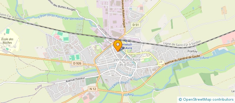 localisation de l'entreprise CEC DESTAS LOIE à VERNEUIL D'AVRE ET D'ITON