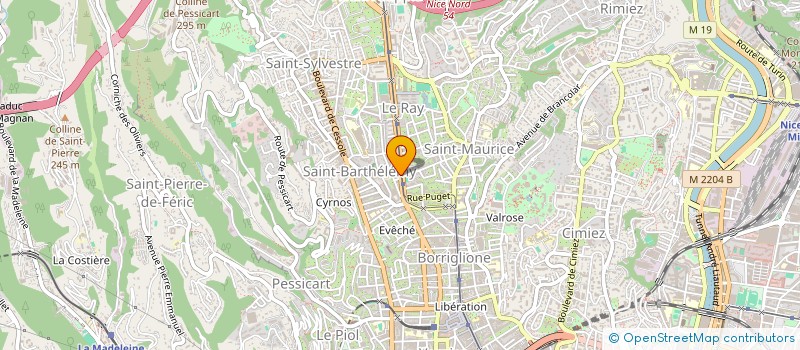 localisation de l'entreprise CEC DOCTEURS CORNIGLION VILLEMIN à NICE