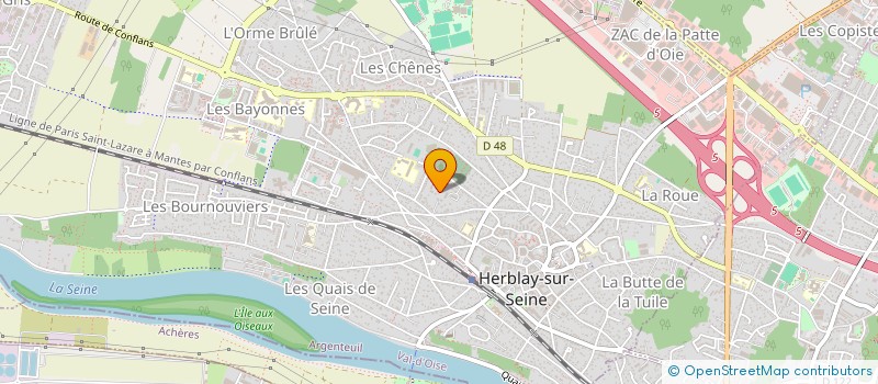 localisation de l'entreprise CEC ROYER  HERBLAY-SUR-SEINE